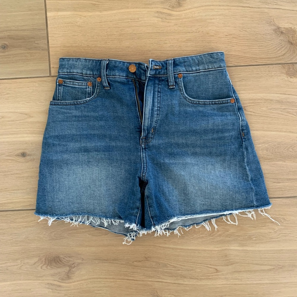 Madewell Curvy High Rise Denim Shorts 27